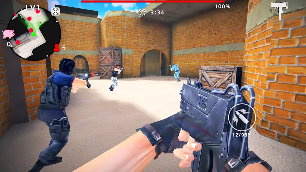 Скачать Gun Strike: FPS Shooter Game — Последняя версия (Безлимитные деньги и патроны) — скриншот 3