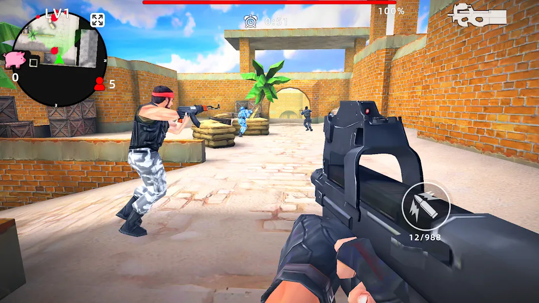 Скачать Gun Strike: FPS Shooter Game — Последняя версия (Безлимитные деньги и патроны) — скриншот 4