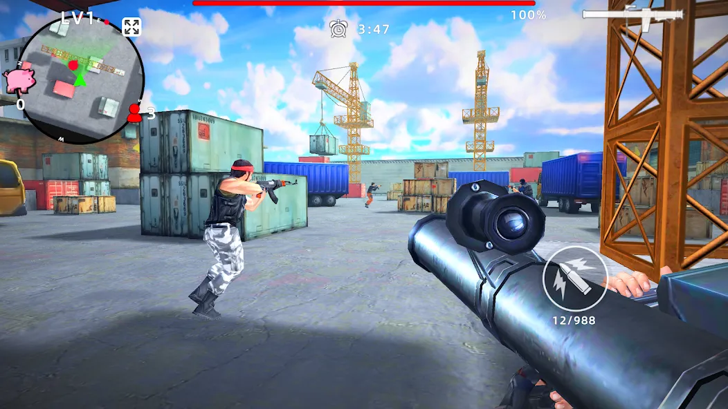 Скачать Gun Strike: FPS Shooter Game — Последняя версия (Безлимитные деньги и патроны) — скриншот 5