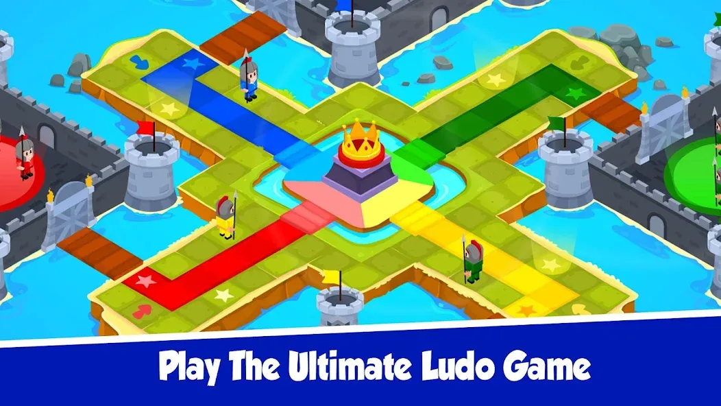 Скачать взлом Ludo Offline Dice Board Game на Андроид — Без рекламы и разблокированы все режимы — скриншот 1