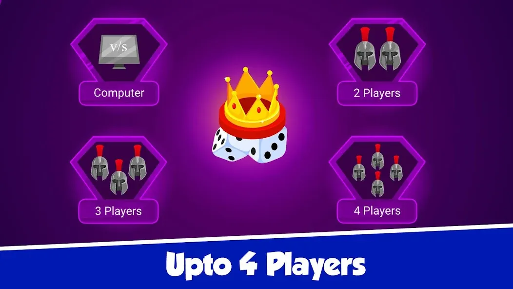 Скачать взлом Ludo Offline Dice Board Game на Андроид — Без рекламы и разблокированы все режимы — скриншот 5
