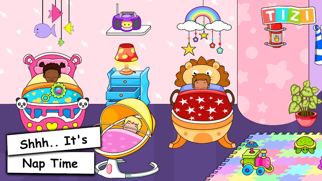 Взломанная My Tizi Town Daycare Baby Game на Андроид — Безлимитные монеты и все предметы — скриншот 3