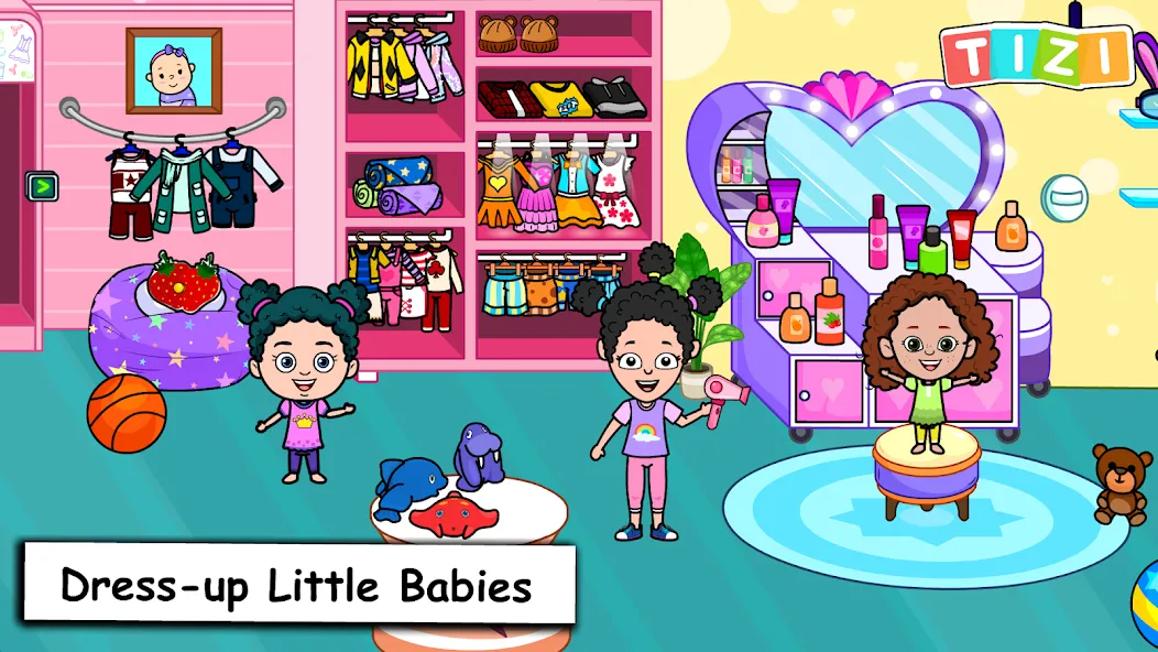 Взломанная My Tizi Town Daycare Baby Game на Андроид — Безлимитные монеты и все предметы — скриншот 4