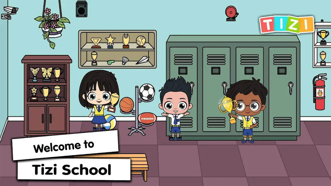 Tizi Town - My School Games (Мод Открыты все школьные локации) — скриншот 1