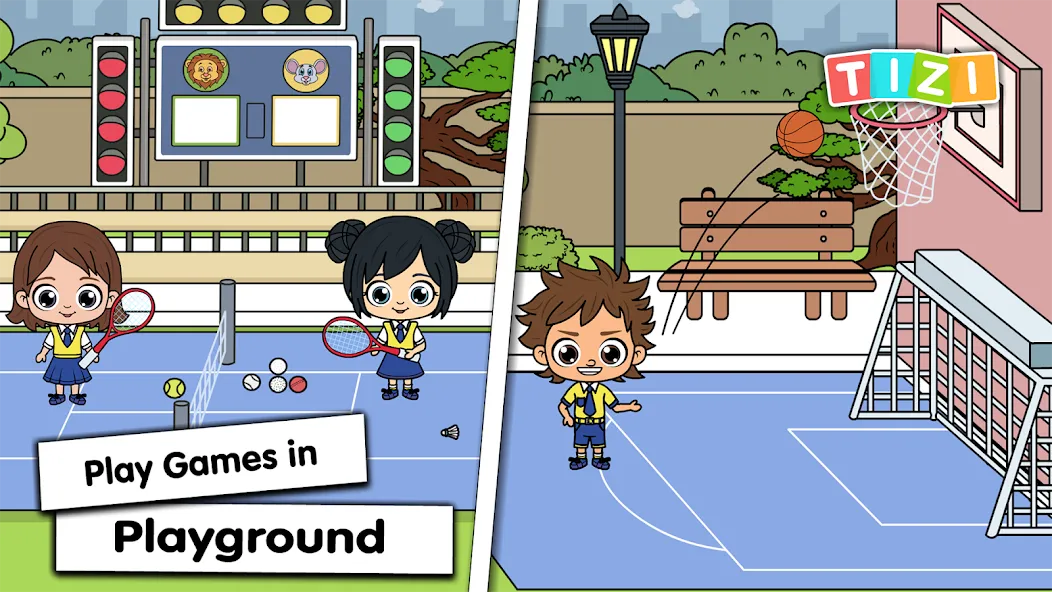 Tizi Town - My School Games (Мод Открыты все школьные локации) — скриншот 5