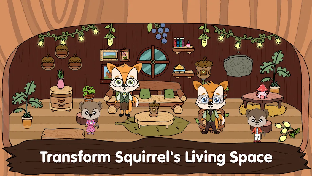 Скачать Animal Town - My Squirrel Home на Android — Безлимитные монеты и все предметы — скриншот 1 Скачать Animal Town - My Squirrel Home на Android — Безлимитные монеты и все предметы — скриншот 1