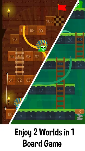 Скачать Snake and Ladder Games (Мод: Без рекламы и всё разблокировано) на Андроид — скриншот 2
