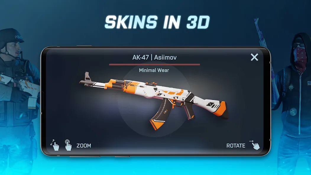 Скачать взлом Case Opener - skins simulator на Андроид — Много монет и все скины — скриншот 1