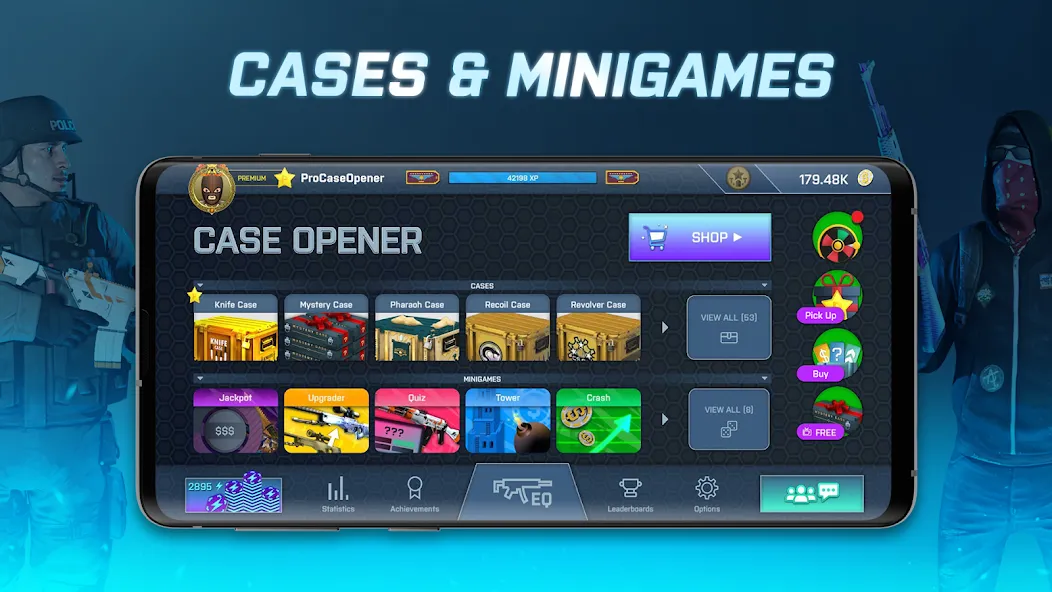 Скачать взлом Case Opener - skins simulator на Андроид — Много монет и все скины — скриншот 2