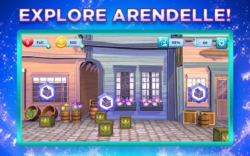 Disney Frozen Adventures на Андроид — Мод Безлимитные ресурсы и открытые уровни — скриншот 5 Disney Frozen Adventures на Андроид — Мод Безлимитные ресурсы и открытые уровни — скриншот 5