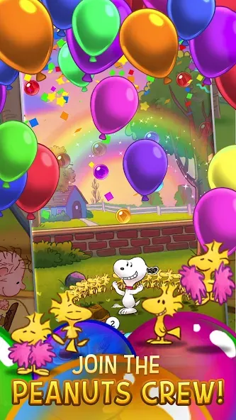 Bubble Shooter - Snoopy POP! Mod APK Безлимитные жизни и монеты — Скачать на Андроид — скриншот 5