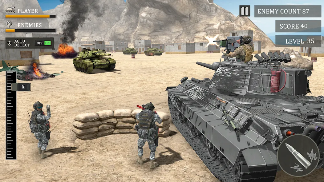 Tank Fury: Battle of Steels MOD — Безлимитные ресурсы и мощные танки на Андроид — скриншот 1