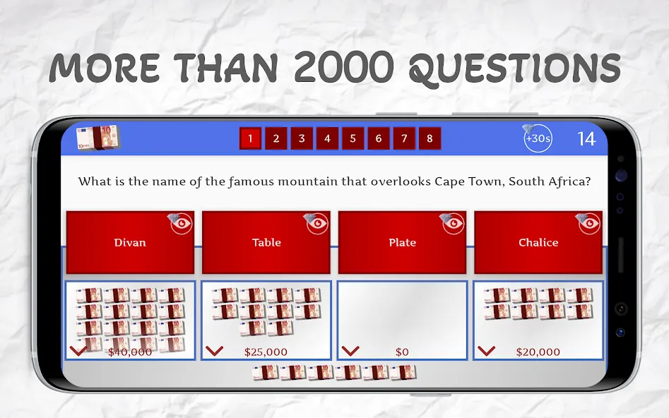 Money Drop - Trivia Quiz Game на Андроид — Мод Безлимитные деньги и подсказки — скриншот 2