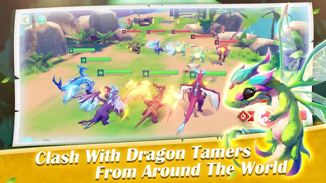 Dragon Tamer — Взломанная версия (Бесконечные ресурсы и сильные драконы) — скриншот 2
