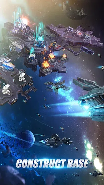 Скачать Galaxy Battleship — Безлимитные ресурсы и мощный флот — скриншот 1