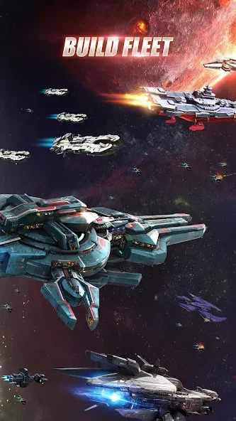 Скачать Galaxy Battleship — Безлимитные ресурсы и мощный флот — скриншот 2