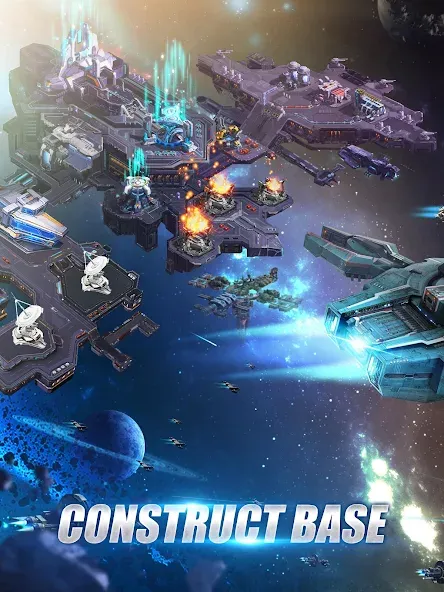 Скачать Galaxy Battleship — Безлимитные ресурсы и мощный флот — скриншот 5