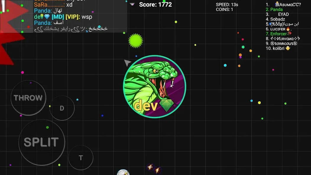 Скачать Blob.io - Multiplayer io games на телефон — Много монет и мощный старт — скриншот 1