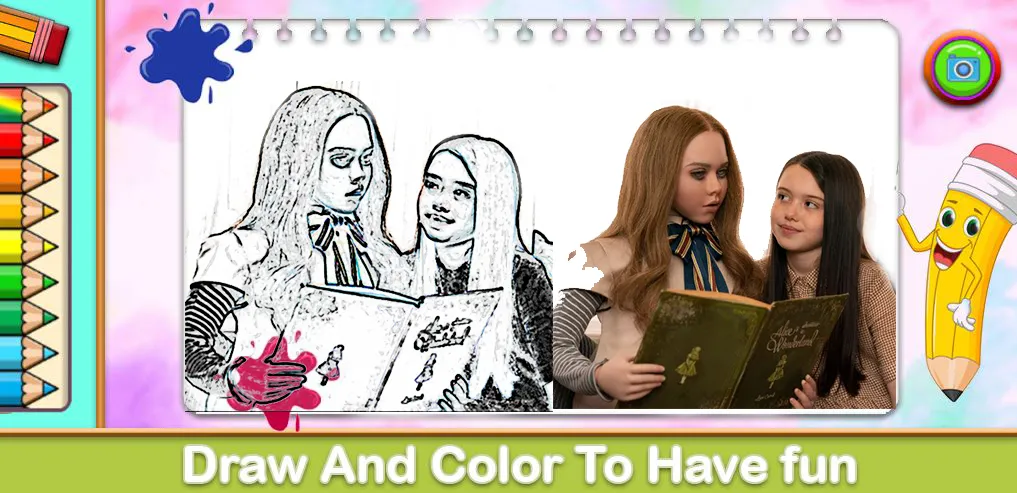 Скачать Megan Coloring Game — Модификация Все раскраски разблокированы — скриншот 2