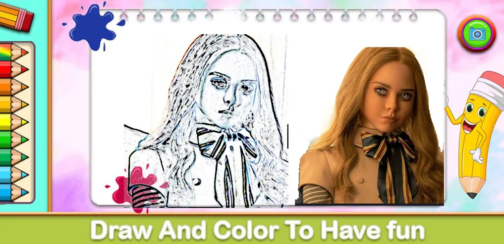 Скачать Megan Coloring Game — Модификация Все раскраски разблокированы — скриншот 3