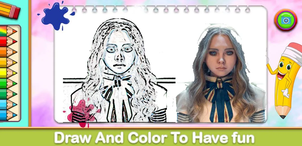 Скачать Megan Coloring Game — Модификация Все раскраски разблокированы — скриншот 4