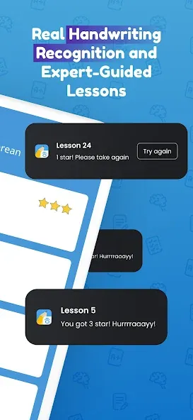 Взлом Write It! Korean — Открыты все уроки и темы — скриншот 2