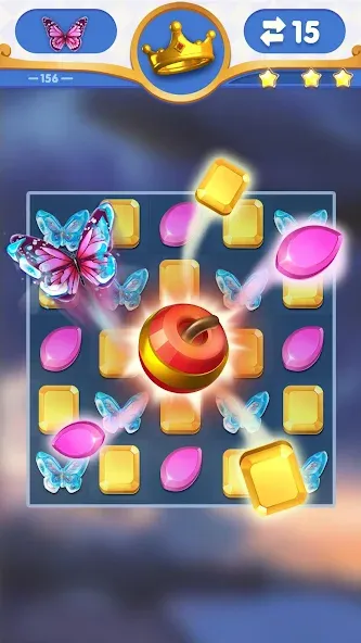 Взломанная Dragondodo - Jewel Blast на Андроид — Безлимитные жизни и подсказки — скриншот 2