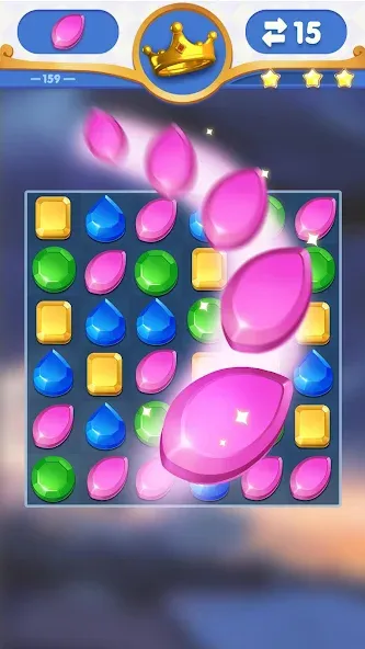 Взломанная Dragondodo - Jewel Blast на Андроид — Безлимитные жизни и подсказки — скриншот 4