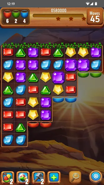 Gems or jewels ? MOD APK на Android — Безлимитные жизни и усилители — скриншот 4