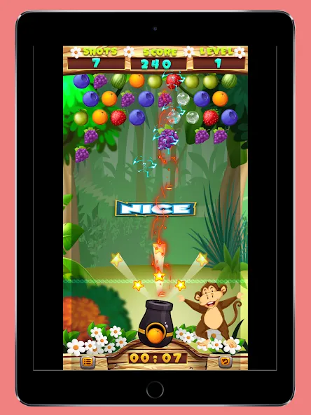 Скачать Fruits Shooter Pop с модом — Безлимитные жизни и усилители — скриншот 2