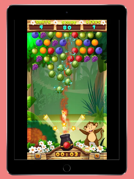 Скачать Fruits Shooter Pop с модом — Безлимитные жизни и усилители — скриншот 4