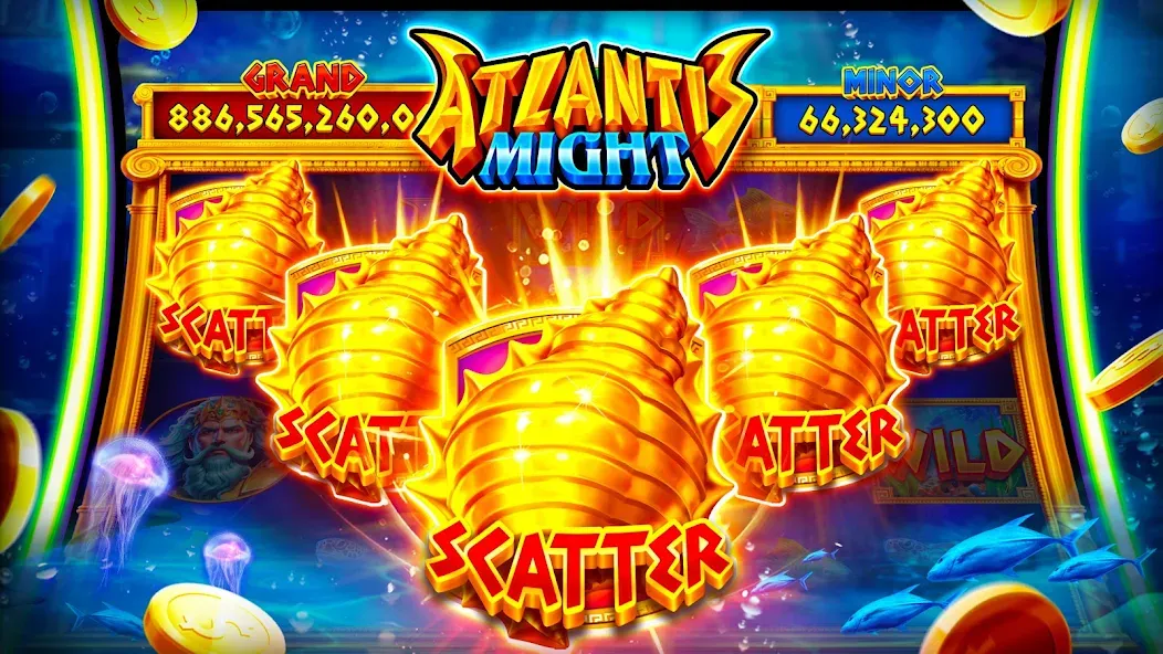 Взлом Jackpot Master™ Slots - Casino — Безлимитные монеты и бесплатные вращения — скриншот 3