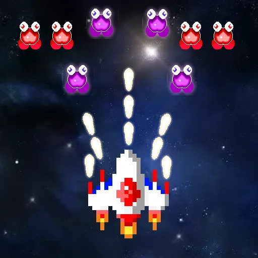Взлом Galaxiga Retro Arcade Action — Безлимитные деньги и усиленное оружие — скриншот 5