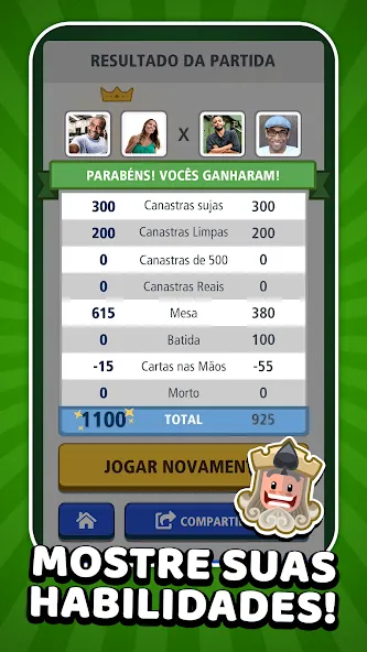 Взломанная Buraco Jogatina: Card Games на Андроид — Безлимитные монеты и бонусы — скриншот 4