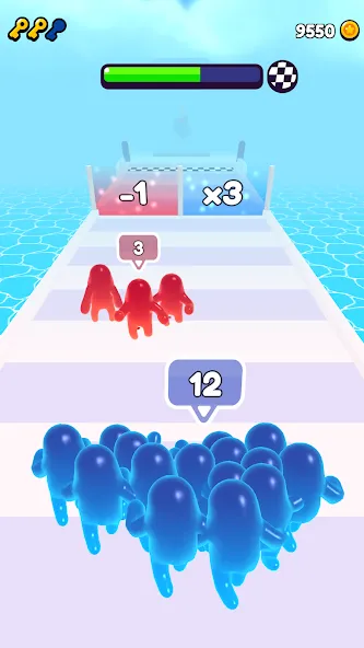 Скачать Join Blob Clash 3D: Mob Runner на телефон — Безлимитные деньги и все скины — скриншот 3
