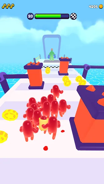 Скачать Join Blob Clash 3D: Mob Runner на телефон — Безлимитные деньги и все скины — скриншот 4