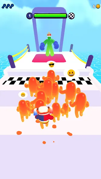 Скачать Join Blob Clash 3D: Mob Runner на телефон — Безлимитные деньги и все скины — скриншот 5