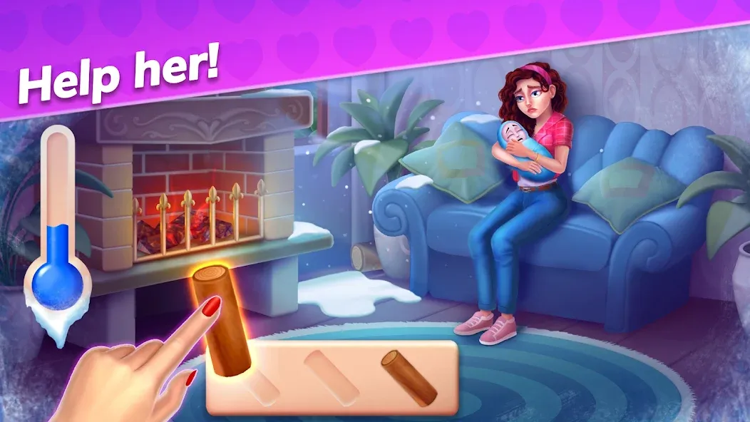 Emma's Mansion: Design & Match (Мод Безлимитные монеты и энергия) — скриншот 2 Emma's Mansion: Design & Match (Мод Безлимитные монеты и энергия) — скриншот 2