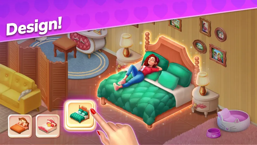 Emma's Mansion: Design & Match (Мод Безлимитные монеты и энергия) — скриншот 4 Emma's Mansion: Design & Match (Мод Безлимитные монеты и энергия) — скриншот 4