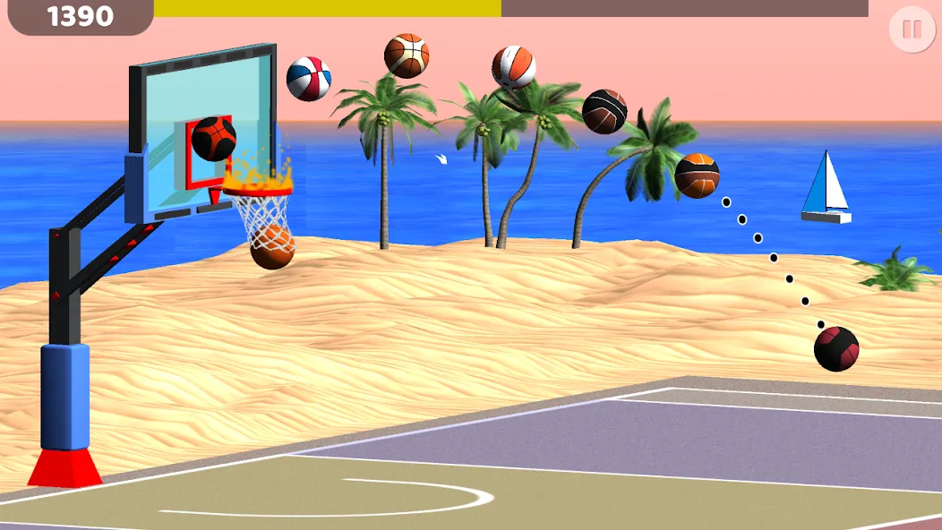 Basketball: Shooting Hoops MOD APK на Android — Точные броски и много монет — скриншот 2 Basketball: Shooting Hoops MOD APK на Android — Точные броски и много монет — скриншот 2
