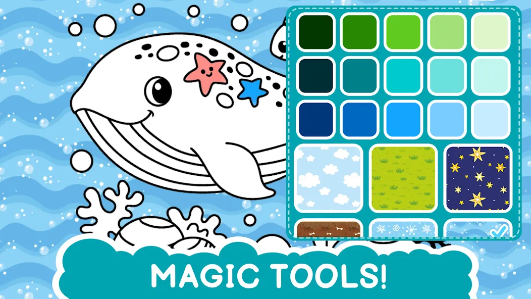 Easy coloring book for kids — Все раскраски разблокированы — скриншот 4