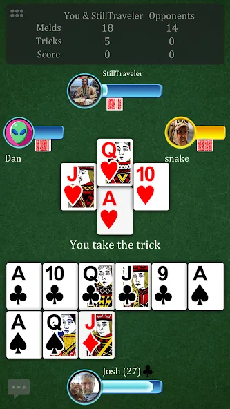 Скачать взлом Pinochle.Net на Андроид — Разблокированы все функции и карты — скриншот 1