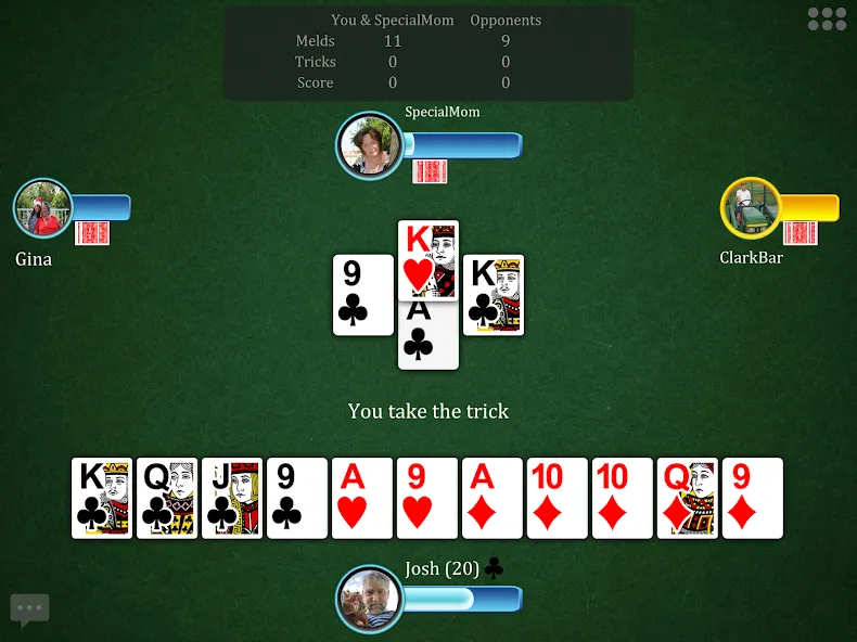 Скачать взлом Pinochle.Net на Андроид — Разблокированы все функции и карты — скриншот 5