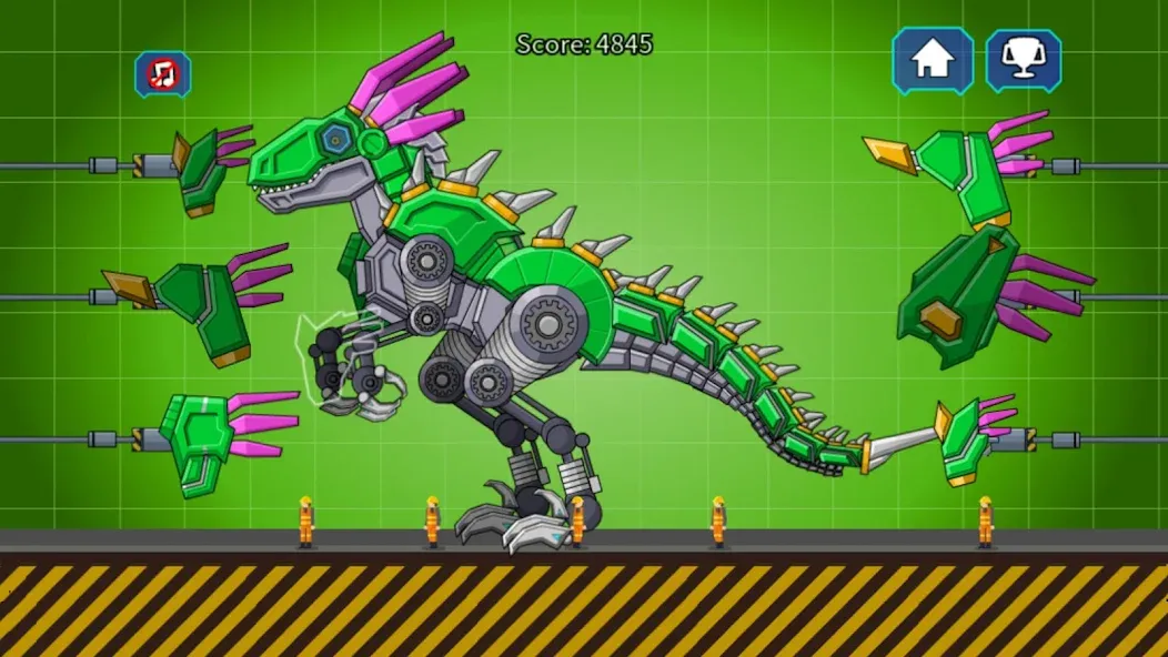 Скачать взломанную Velociraptor Rex Dino Robot — Много денег и все динозавры открыты — скриншот 1