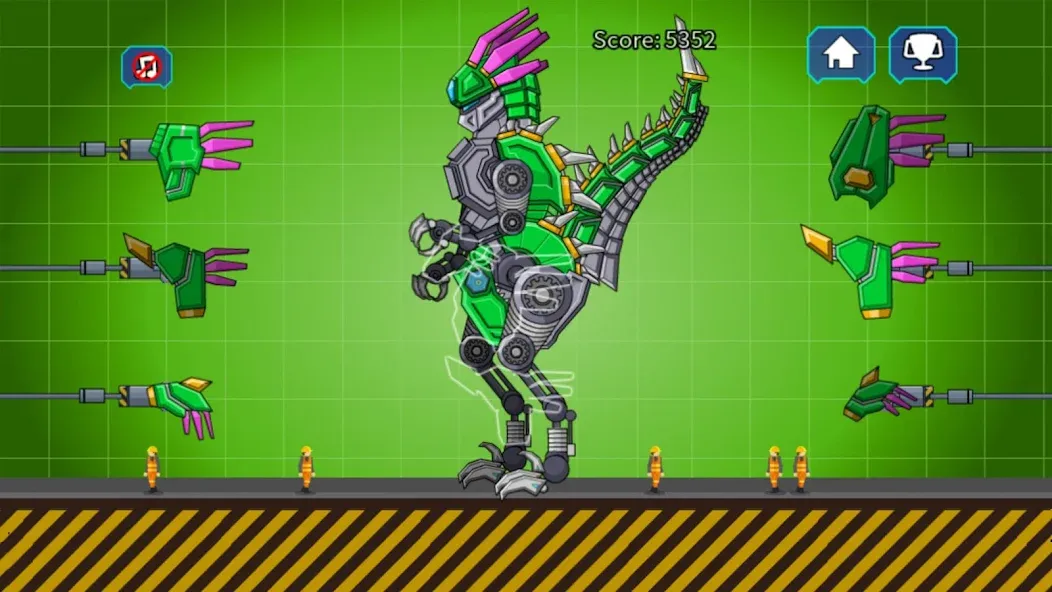 Скачать взломанную Velociraptor Rex Dino Robot — Много денег и все динозавры открыты — скриншот 3