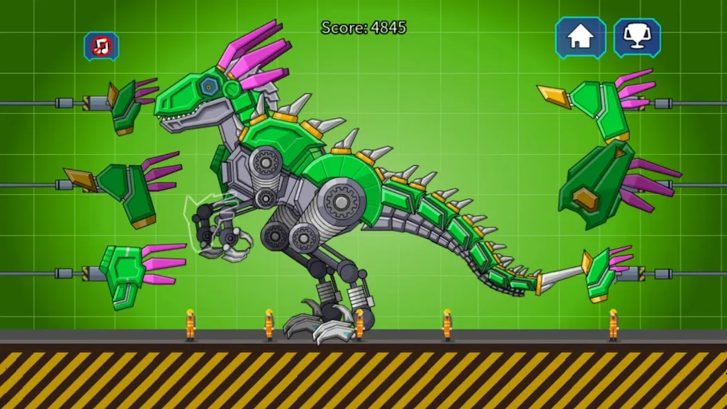 Скачать взломанную Velociraptor Rex Dino Robot — Много денег и все динозавры открыты — скриншот 5