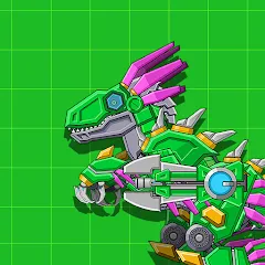 Скачать взломанную Velociraptor Rex Dino Robot — Много денег и все динозавры открыты