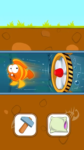 Скачать Fish Story: Save the Lover (Мод: Безлимитные монеты и все уровни) на Андроид — скриншот 2