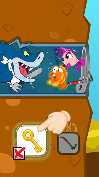 Скачать Fish Story: Save the Lover (Мод: Безлимитные монеты и все уровни) на Андроид — скриншот 3