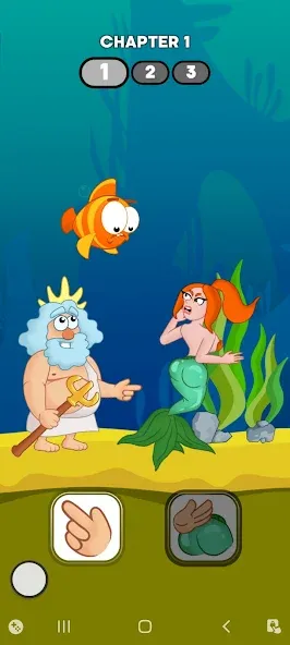 Скачать Neptune vs Mermaid: Fish Prank с модом — Безлимитные монеты и рыбы — скриншот 1 Скачать Neptune vs Mermaid: Fish Prank с модом — Безлимитные монеты и рыбы — скриншот 1